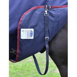 ComFiTec Essential Turnout Weatherbeeta 50g combo deken Marine / bordeaux Blauw