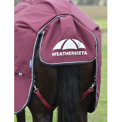 ComFiTec Essential Turnout Weatherbeeta deken 50 g met afneembare hals Bordeaux / marineblauw