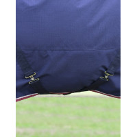 ComFiTec Essential Turnout Weatherbeeta deken 50 g met afneembare hals Bordeaux / marineblauw