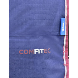 ComFiTec Essential Turnout Weatherbeeta deken 50 g met afneembare hals Marine / bordeaux Blauw