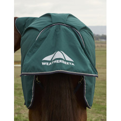Deken ComFiTec Plus Dynamic Turnout Weatherbeeta 100 g met afneembare hals Bosgroen / marineblauw
