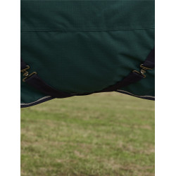 Deken ComFiTec Plus Dynamic Turnout Weatherbeeta 100 g met afneembare hals Bosgroen / marineblauw