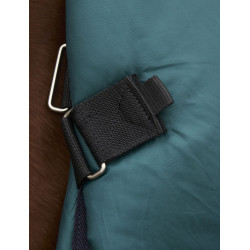 Deken ComFiTec Plus Dynamic Turnout Weatherbeeta 100 g met afneembare hals Bosgroen / marineblauw