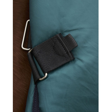 Deken ComFiTec Plus Dynamic Turnout Weatherbeeta 100 g met afneembare hals Bosgroen / marineblauw Deken ComFiTec Plus Dynamic Turnout Weatherbeeta 100 g met afneembare hals Bosgroen / marineblauw