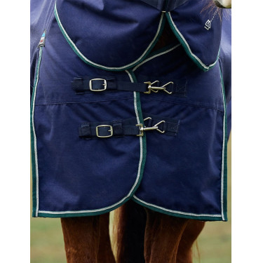 Deken ComFiTec Plus Dynamic Weatherbeeta 0 g met afneembare hals Marine / bosgroen Blauw