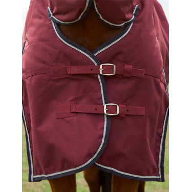 Deken ComFiTec Prelim Turnout Weatherbeeta Combo 0g Bordeaux / marineblauw