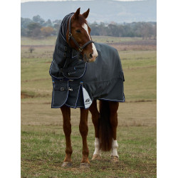 ComFiTec Ultra Turnout Weatherbeeta deken met afneembare hals 100 g Zwart