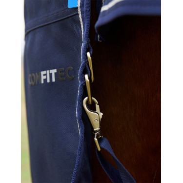 ComFiTec Ultra Turnout Weatherbeeta deken met afneembare hals 100 g Marine Marineblauw