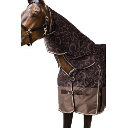 Lichte buitenafdekking Glasgow met halsbedekking Horze Pruim met chocolade Lichte buitenafdekking Glasgow met halsbedekking Horze Pruim met chocolade