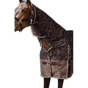 Lichte buitenafdekking Glasgow met halsbedekking Horze Pruim met chocolade Lichte buitenafdekking Glasgow met halsbedekking Horze Pruim met chocolade