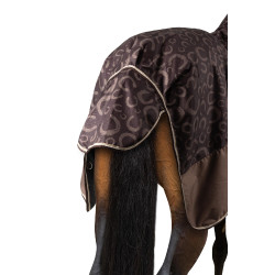 Lichte buitenafdekking Glasgow met halsbedekking Horze Pruim met chocolade Lichte buitenafdekking Glasgow met halsbedekking Horze Pruim met chocolade