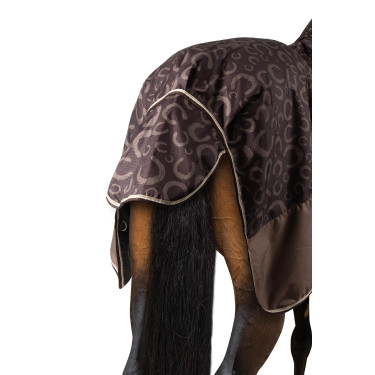 Lichte buitenafdekking Glasgow met halsbedekking Horze Pruim met chocolade Lichte buitenafdekking Glasgow met halsbedekking Horze Pruim met chocolade