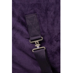 Lincoln fleece deken met nekrand van bont Horze Zwarte nachtschade