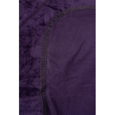 Lincoln fleece deken met nekrand van bont Horze Zwarte nachtschade