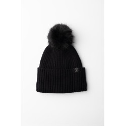 Gebreide oornetje Horze Nele Zwart