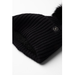 Gebreide oornetje Horze Nele Zwart