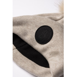 Gebreide muts met afneembare pompon B Vertigo Sydney Bruine puimsteen (lichtbruin) Beige