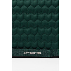 B Vertigo Velvet fluwelen zadeldek Groene scarabee