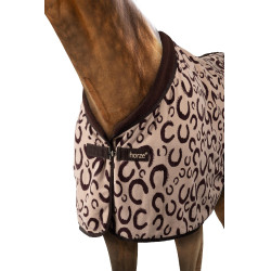 Horze fleece zweetdeken met lange vezels Humus