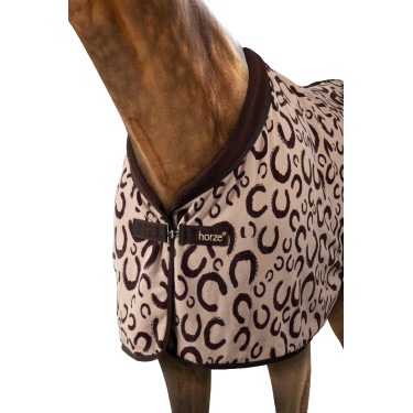 Horze fleece zweetdeken met lange vezels Humus