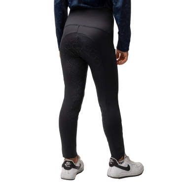 Thermo legging met volledige grip voor kinderen Horze Gillian Donker marineblauw