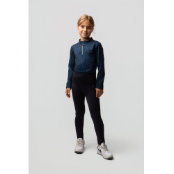 Thermo legging met volledige grip voor kinderen Horze Gillian Donker marineblauw