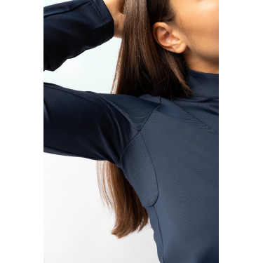 Dames trainingsshirt met lange mouwen Horze Lilian Bosbes Grijs