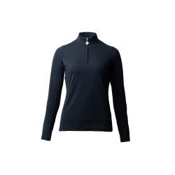 Dames trainingsshirt met lange mouwen Horze Lilian Bosbes Grijs