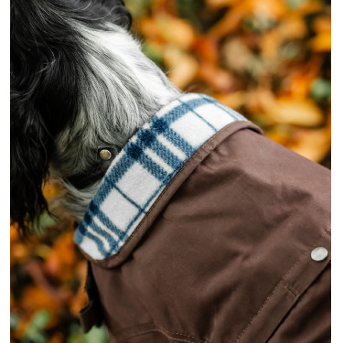 Honden deken Horseware Heritage Newmarket Bruin / marineblauw witney