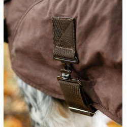 Honden deken Horseware Heritage Newmarket Bruin / marineblauw witney