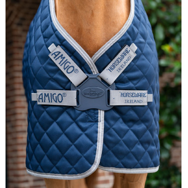 Paardendeken Horseware Amigo Plus Disc 200g Marine / titaangrijs / zilver Marineblauw