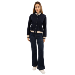 Bomber Harcour Beryl dames Marine Marineblauw