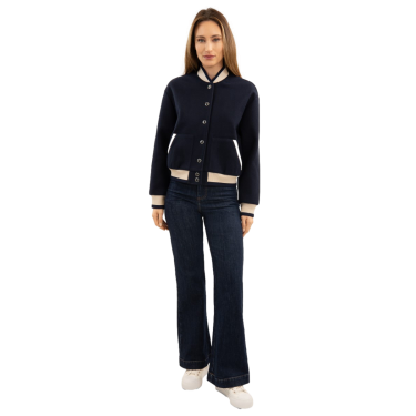 Bomber Harcour Beryl dames Marine Marineblauw
