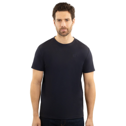 Heren T-shirt Harcour Titouan Marine Marineblauw