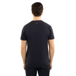Heren T-shirt Harcour Titouan Marine Marineblauw