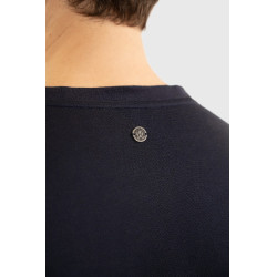 Heren T-shirt Harcour Titouan Marine Marineblauw