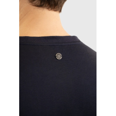 Heren T-shirt Harcour Titouan Marine Marineblauw