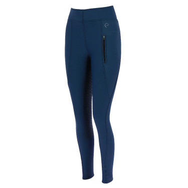 Softshellbroek Equithème Dolomyt met siliconen zitvlak Marineblauw