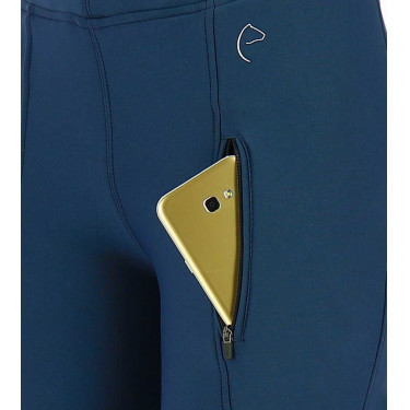 Softshellbroek Equithème Dolomyt met siliconen zitvlak Marineblauw