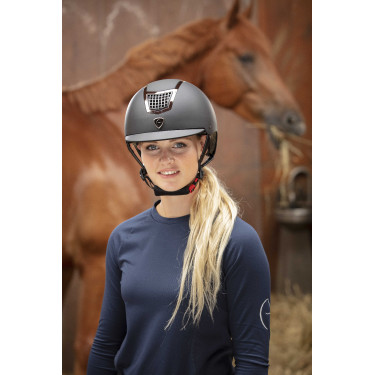 Equithème Airy Helm Zilver / zwart
