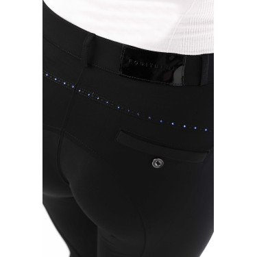 Broek Equithème Safir Zwart / blauw Broek Equithème Safir Zwart / blauw