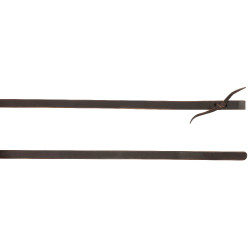 Westride teugels door Franck Perret verzwaard glad leer Chocolade Bruin