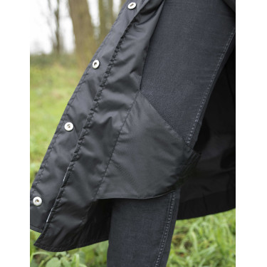 Waterdichte Equithème RiderCoat Zwart