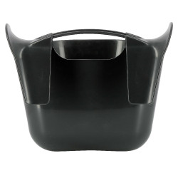 Draagbare voederbak met haken Hippo-Tonic Zwart