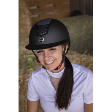 Equithème Airy L Helm Zwart / zwart Equithème Airy L Helm Zwart / zwart