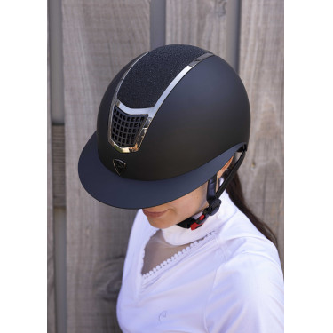 Equithème Airy L Helm Hemels zwart / zwart Equithème Airy L Helm Hemels zwart / zwart