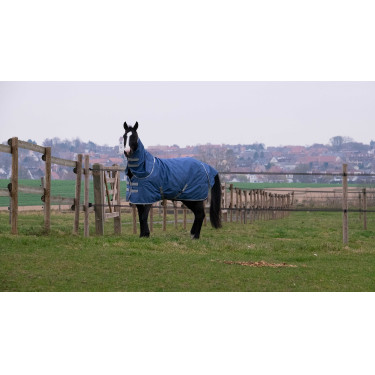 Nekkraag Equithème Tyrex 600D gerecycled Marineblauw Nekkraag Equithème Tyrex 600D gerecycled Marineblauw