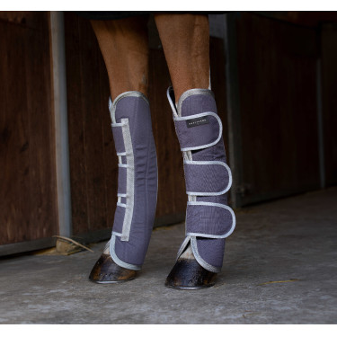 Transportbeschermers Equithème Tyrex 1200D gerecycled Taupe Bruin