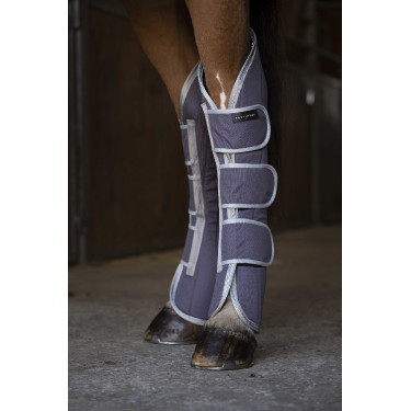 Transportbeschermers Equithème Tyrex 1200D gerecycled Taupe Bruin