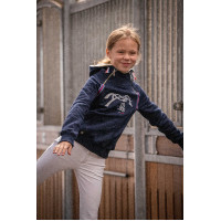 Sweat Eden door PL Double zip Marineblauw